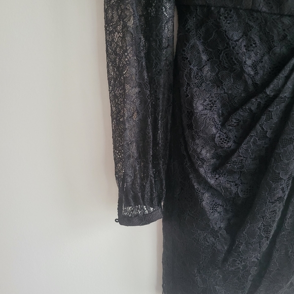 Ever New Black Axel Mini Lace Dress Size 2 - Picture 10 of 10